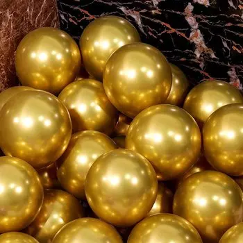 Золотые и синие латексные шары 5/12 дюймов
