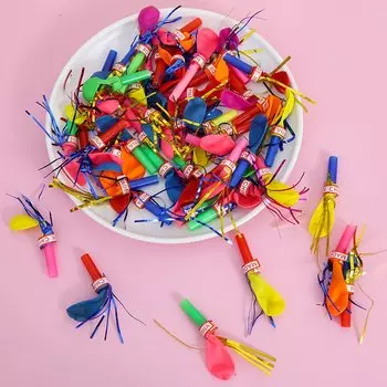 Золотые латексные шары с свистком MOONBIFFY для праздника