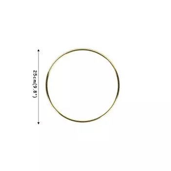 Золотые металлические венки WEIGAO 10-40 см