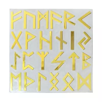 Золотые объемные наклейки JAVRICK