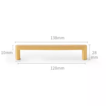 Золотые ручки для шкафа в европейском стиле, твердая латунная ручка, ручки для кухонного шкафа, ручки для ящиков в ванной, мебельная фурнитура