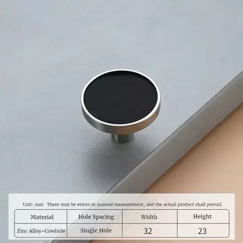 Золотые ручки для шкафов из цинкового сплава и кожи