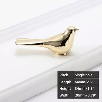 Золотые ручки для шкафов Smernit