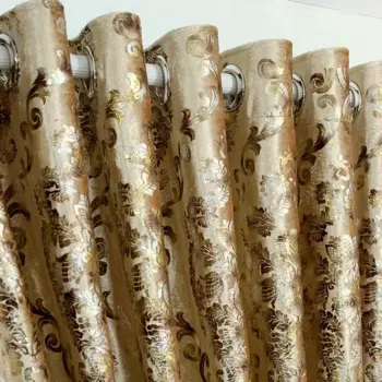 Золотые шторы JESSANS