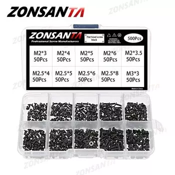 ZONSANTA Винты для ноутбука М2 М2.5 М3 500 шт.