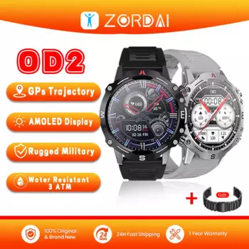 Zordai OD2 Смарт-часы 1,5-дюймовый экран 380 мАч Bluetooth-вызов Голосовой помощник Часы Спортивные фитнес-водонепроницаемые умные часы для мужчин