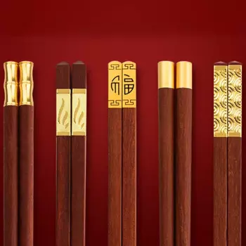 Zoseil Красные деревянные палочки для еды 5/6/8/10 пар