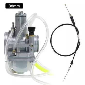 ZS MOTOS 2T 38 мм 40 мм для карбюратора Lectron с кабелем для Yamaha Kawasaki Suzuk Honda YZ250F KX250F RMZ250 DR650 CRF250R CRF450R