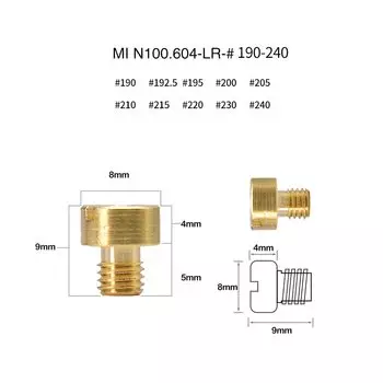 ZSDTRP 10 шт. #90-240 карбюратор основной струи комплект для замены для HSR HS RS TM VM мотоциклетный карбюратор