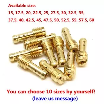 ZSDTRP 10 шт. Pilot Jet 8 выпускных отверстий для карбюратора MIKUNI VM/TM/TMX Idle Jet 15-60