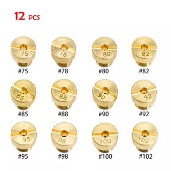 ZSDTRP 12 шт M5 Замена резьбы #30-#135 жиклеры карбюратора для Dellorto SHA PHBG Carb основной инжектор форсунки NC PHVA Pilot Jet
