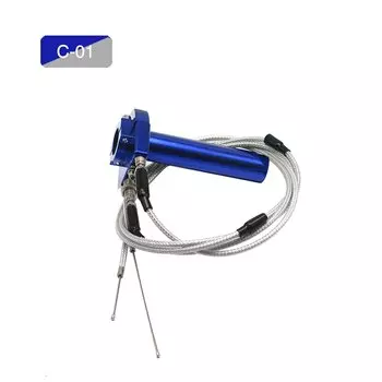 ZSDTRP 22 мм алюминиевая ручка дроссельной заслонки поворот быстрое действие газ дроссельной заслонки оседает с 2 кабелями для грязи велосипед ямы 50cc 110cc 125cc