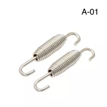 ZSDTRP 2шт 40/60 мм мотоциклетные выхлопные средние трубы пружины из нержавеющей стали красочные Bluing Gold для AK SC Project AR