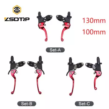 ZSDTRP пара тормозных рычагов сцепления для мотоцикла, внедорожника, квадроцикла, 130 мм, 100 мм, 22-24 мм