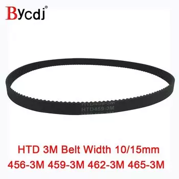 Зубчатый ремень Arc HTD 3M C = 456 459 462 465 ширина 6-25 мм Teeth152 153 154 155 HTD3M, синхронный пульт 456-3M 459-3M 462-3M 465-3M-3M-3M