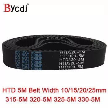 Зубчатый ремень Arc HTD 5M C = 315/320/325/330, ширина 10/15/20/25 мм, зубья 63 64 65 66 HTD5M, синхронный ремень 315-5 м 320-5 м 325-5 м M 330-5