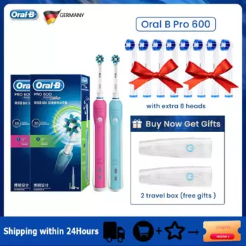 Зубная щетка Oral B Pro аккумуляторная с автоматическим таймером, 600
