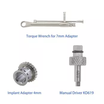 Зубной имплантат, фотоквадратная деталь 7 мм