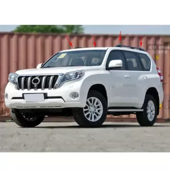 ZUK 4 шт. крышка багажника на крышу, защитная крышка на направляющую для багажа для TOYOTA LAND CRUISER PRADO 120 150 LC120 LC150 2003-2018