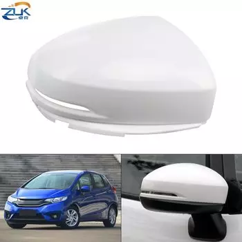 ZUK Автомобильное наружное зеркало заднего вида, крышка для HONDA FIT JAZZ GK5 2014-2019 CITY GM6, корпус бокового зеркала с лампой