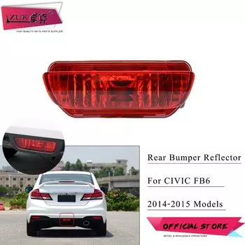 ZUK для HONDA CIVIC 2014 2015 FB2 FB6, задний бампер автомобиля, средняя противотуманная фара, противотуманная фара, отражатель, противотуманная фара, противотуманная фара 34500-TR0-H51