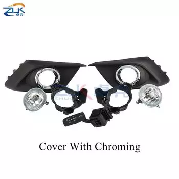 ZUK передний бампер, противотуманная фара, отражатель, противотуманная фара, набор противотуманных фар для Mazda 3 Axela 2014 2015 2016, хромированная крышка с кабельным переключателем