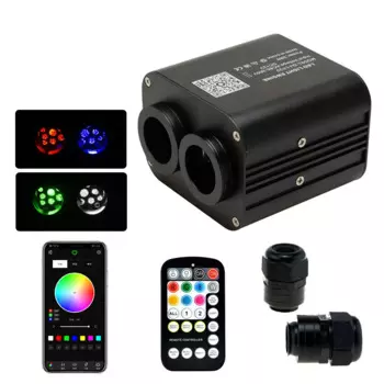 Ritesdepot Starlight Headliner 20 Вт двойные головки RGBW оптоволоконный светильник