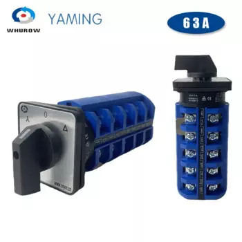 Переключатель Whurow Star Delta 3 позиции 5 полюсов серебристый контакт