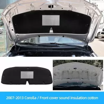 Звукоизоляционная хлопковая изоляция для багажника автомобиля для Toyota Corolla Sedan 2007-2021, передняя крышка, теплоизоляционный коврик, аксессуары