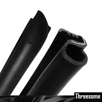 Звукоизоляционная резиновая уплотнительная лента для автомобиля, шумоизоляционная дверная уплотнительная лента для стойки B, Стайлинг автомобиля, край передней и задней двери