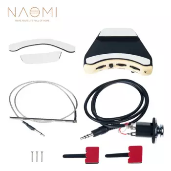 Звукосниматель для акустической гитары NAOMI B1G звукосниматель кремовый пикап с стержнем пьезо-преобразователь 6,35 мм выход эндоштырька микрофон фаза V & T