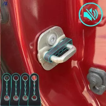 Звуковой демпфер, буфер дверного замка для Nissan Qashqai X-Trail Tiida Juke Note Teana Rogue Rattling, звукоизоляционные винты, уплотнитель