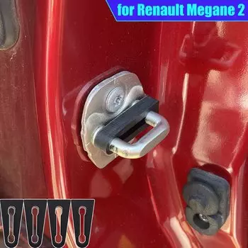 Звуковой демпфер, буфер дверного замка для Renault Megane 2 Scnic 2 2002-2008, звукоизоляционные винты, глухое уплотнение, глушитель