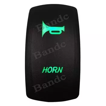 Звуковой мгновенный лазерный Переключатель 12 В/24 В, 5 контактов (вкл.)-ВЫКЛ., сирена, динамик, переключатель, замена для автомобиля, лодки, UTV Can Am Jeep