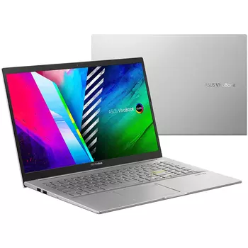 ASUS K513EA-L12044 +mouse 15.6"(1920x1080 OLED)/Intel Core i5 1135G7(2.4Ghz)/8192Mb/512PCISSDGb/noDVD/Int:Intel Iris Xe Graphics/Cam/BT/WiFi/war 1y/1.8kg/Transparent Silver/DOS