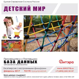 База данных: Детский мир Февраль 2017