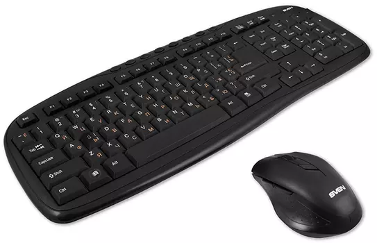 Беспроводной набор клавиатура+мышь SVEN KB-C3600W (112 кл., 800-1600DPI, 5+1 кл.)