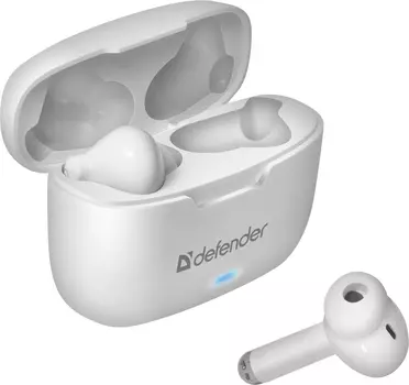 Bluetooth-гарнитура Defender Twins 903, цвет белый