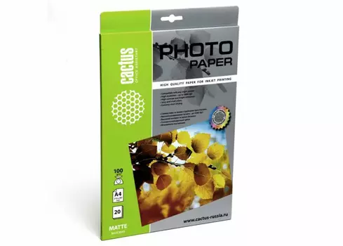 Бумага белый Cactus CS-MA410020