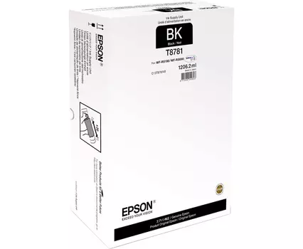 Чернильница черный Epson WF, C13T878140