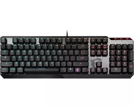 Gaming Keyboard MSI VIGOR GK50 LOW PROFILE, Wired, Mechanical, with Kailh Low Profile Tactile Keys, Floating Key Design, RGB, Black
