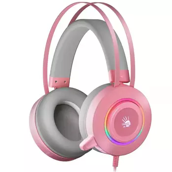 Гарнитура A4tech Bloody G521, цвет розовый/серый