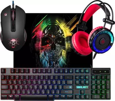 Гарнитура Defender 52118, цвет красный/черный