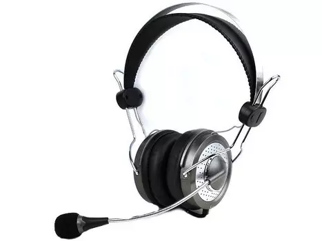 Гарнитура GENIUS HS-04SU, цвет серебристый/черный