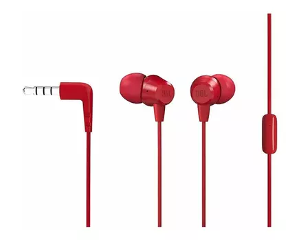 Гарнитура JBL C50HI, цвет красный