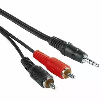 HAMA AV 2хRCA (m)/Jack 3.5 (m) 2м