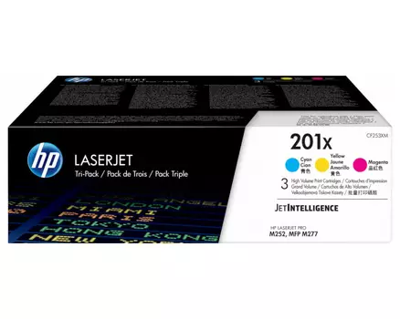 Картридж голубой, пурпурный, желтый HP Inc. 201X, CF253XM