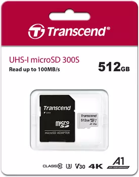 Карта памяти TRANSCEND microSDXC Class10