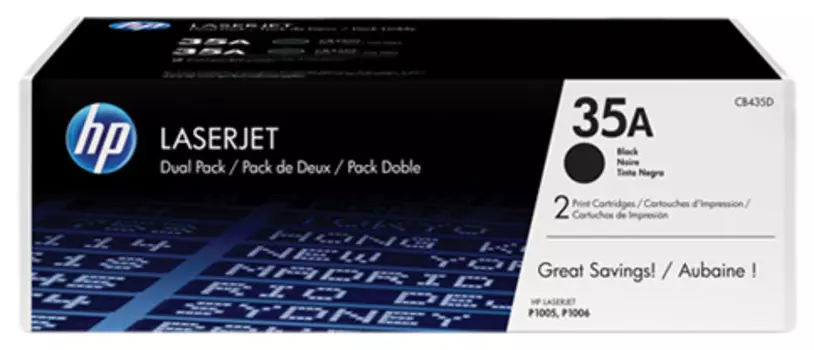 Картридж черный HP Inc. CB435AF