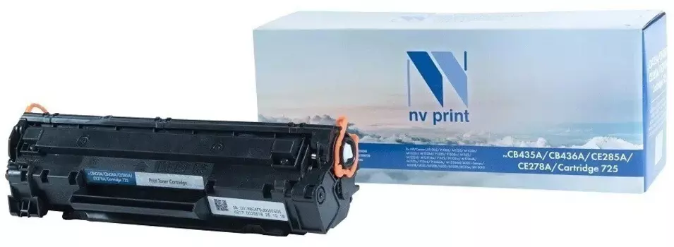 Картридж черный NVPrint LaserJet, NV-CB435A/436/285/278/725